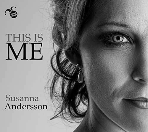 Black and white portrait of Susanna Andersson, album cover “THIS IS ME”.