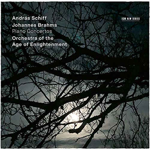 CD cover with silhouetted tree branches against a cloudy sky.