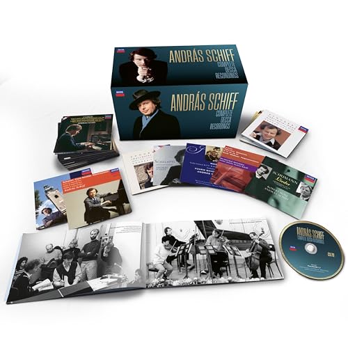 András Schiff CD box set with multiple discs and booklet imagery.