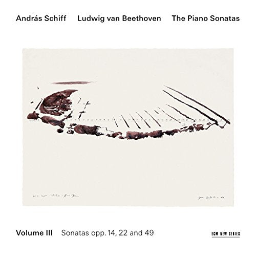 CD cover for András Schiff’s Beethoven piano sonatas, Volume III.