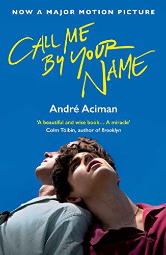 Book cover for Call Me By Your Name featuring two men looking upward.