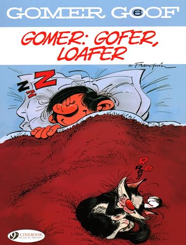 Cartoon book cover: sleeping red character and a skunk below.