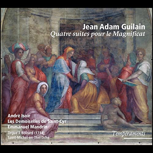 CD cover depicting a fresco of figures with text: Jean Adam Guilain.