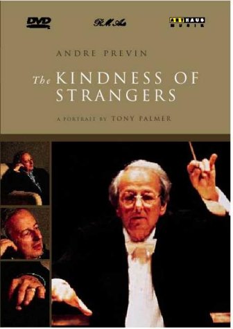 DVD cover featuring conductor Andre Previn in a tuxedo, holding a baton, with smaller inset images.