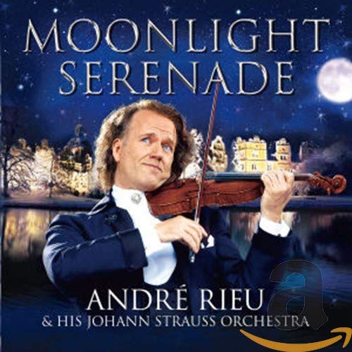 André Rieu playing violin, album cover for “Moonlight Serenade” CD.