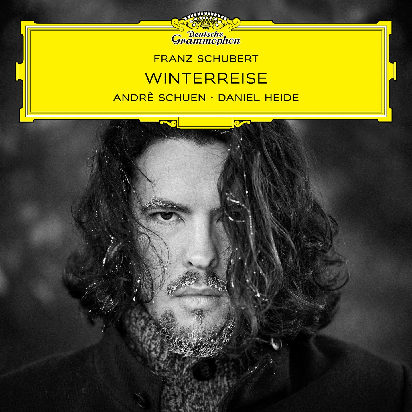 CD cover for Schubert’s “Winterreise” featuring a portrait of a man.