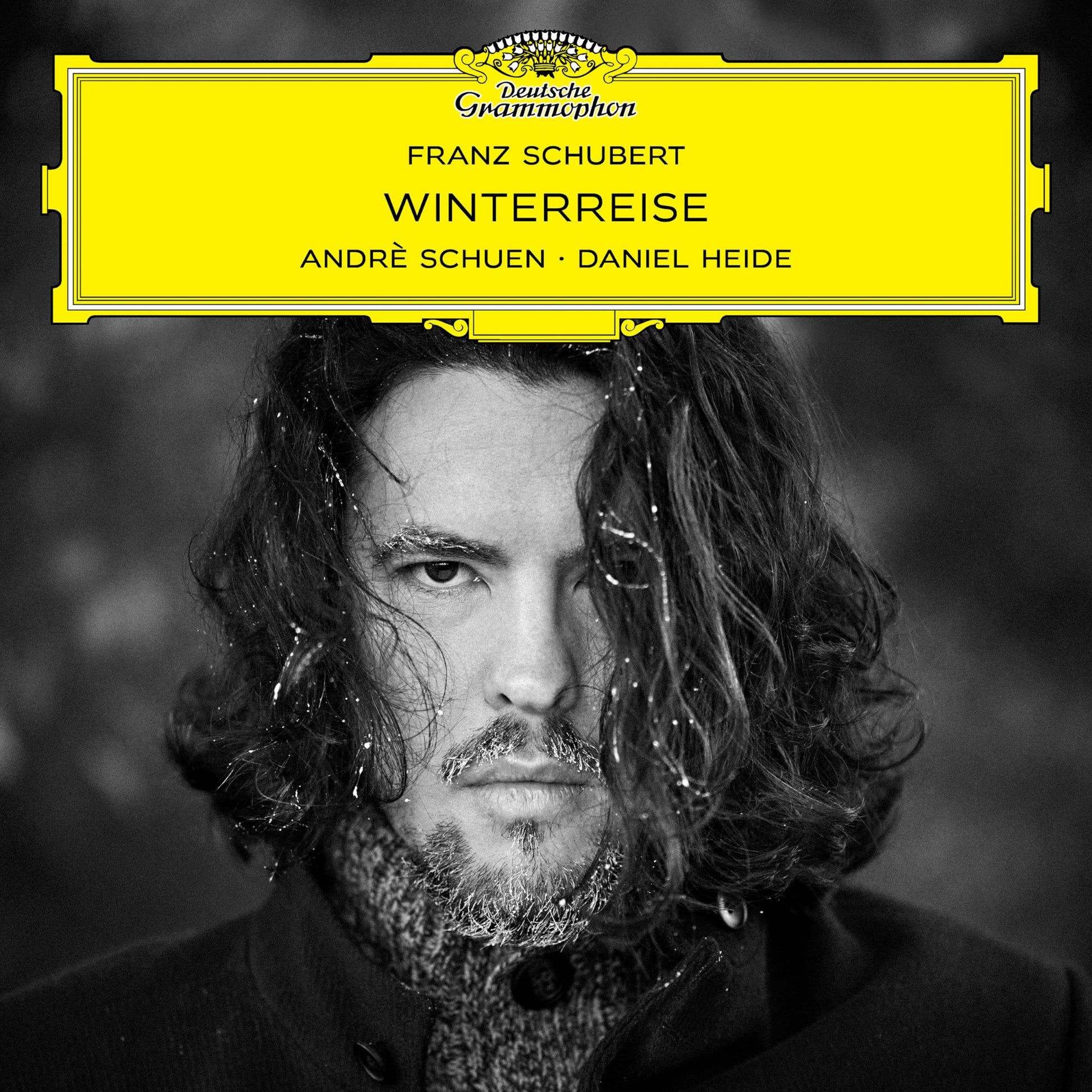 CD cover for Schubert’s “Winterreise” featuring a portrait of a man.