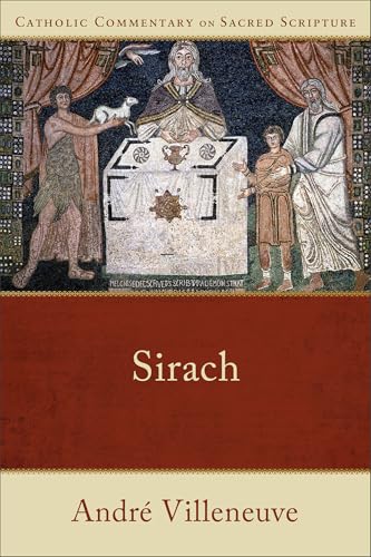 Book cover for "Sirach" with mosaic imagery of religious figures.