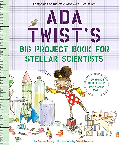 Book cover featuring young Ada Twist surrounded by science experiments.