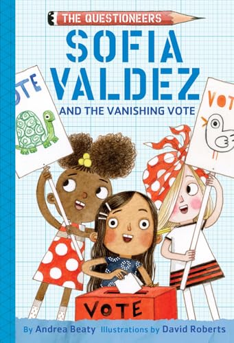 Book cover featuring diverse children with voting signs and a ballot box.
