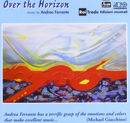 CD cover for "Over the Horizon" by Andrea Ferrante, abstract painting.