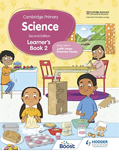 Cambridge Primary Science Learner’s Book 2 cover with children baking.