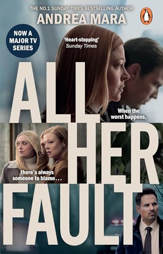 Book cover featuring portraits of women and men, titled "All Her Fault".