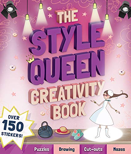 Colorful cover of "The Style Queen Creativity Book" with fashion illustrations.