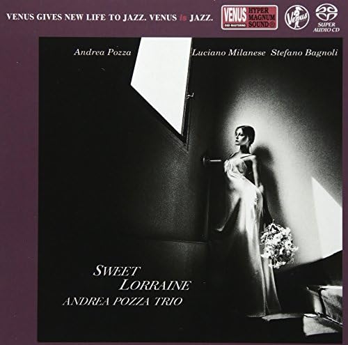 CD cover: woman in white dress standing on stairs, "Sweet Lorraine".