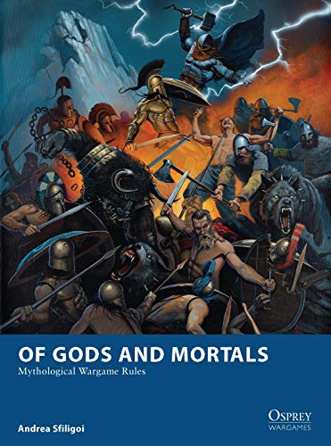 Book cover depicting a chaotic battle scene with warriors and mythical creatures.