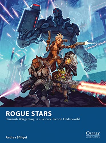 Science fiction book cover featuring armored figures and laser weaponry.