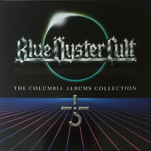 DVD cover for Blue Öyster Cult’s “The Columbia Albums Collection” with a lunar eclipse.
