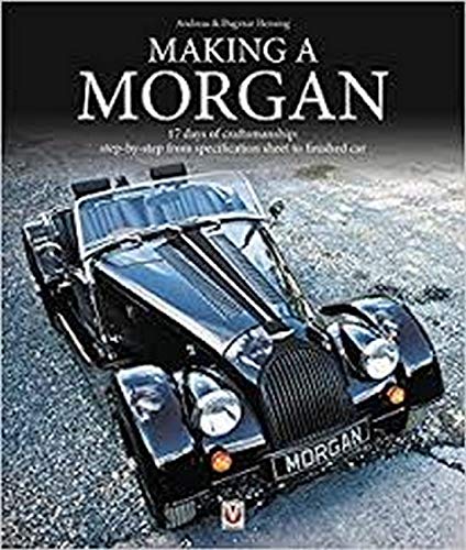 Book cover featuring a shiny black vintage Morgan sports car.