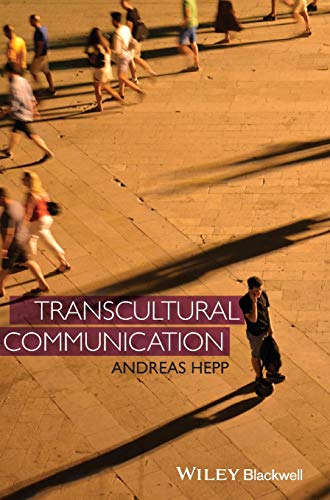 Book cover: "Transcultural Communication" with blurred image of people walking.