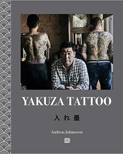 Book cover featuring men with extensive Japanese Yakuza-style back tattoos.