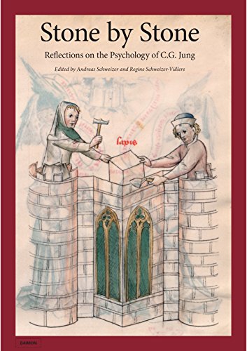Book cover: two figures building a stone archway, medieval style.
