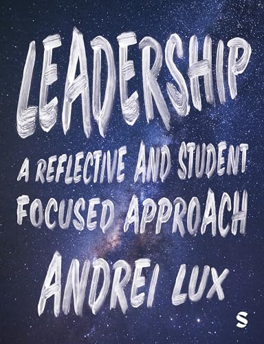 Book cover: "Leadership" by Andrei Lux with a starry night background.