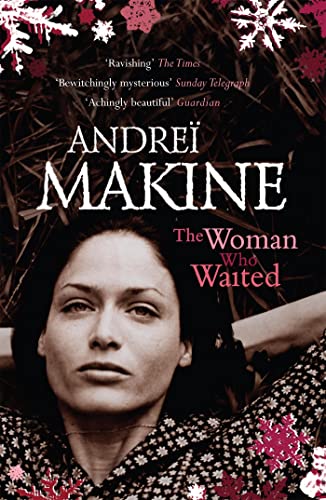Book cover: portrait of a woman with dark hair, floral background.
