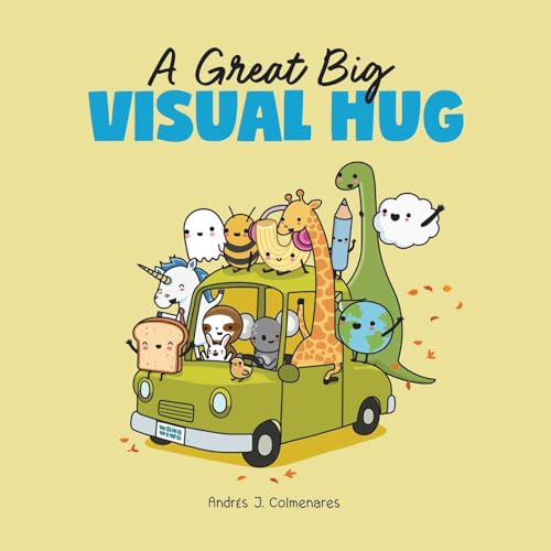 Cartoon animals cheerfully packed into a green vintage car, book cover.