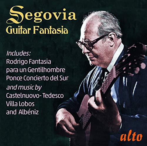 CD cover featuring Andrés Segovia playing a classical guitar against a dark background.