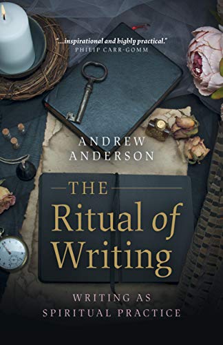 Book cover with antique objects, titled “The Ritual of Writing.”