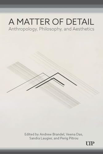 Book cover: "A Matter of Detail" with abstract line art and white background.