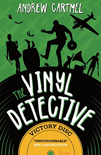Green book cover with silhouetted figures and a large vinyl record design.