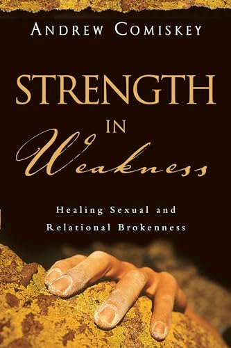 Book cover: “Strength in Weakness” with hands reaching from stone.