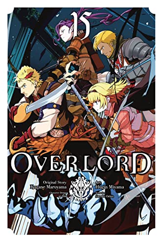 Overlord Volume 15 manga cover with multiple anime-style characters and text.