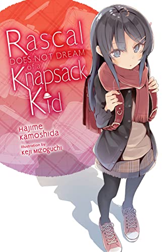 Light novel cover featuring an anime girl with a red scarf and backpack.