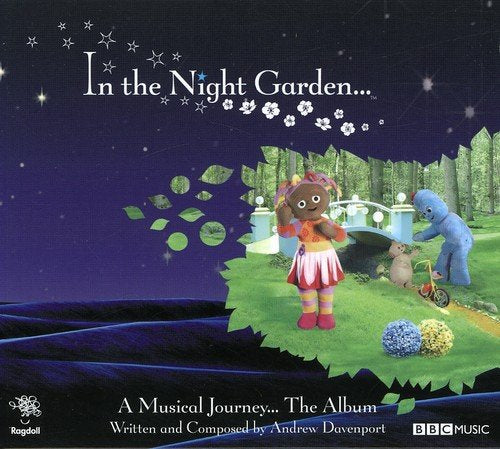 In the Night Garden" album cover featuring Igglepiggle, Upsy Daisy, and Makka Pakka.