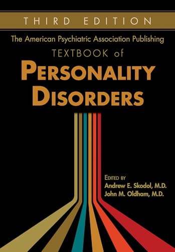 Black textbook cover with gold and red text: "Personality Disorders," third edition.