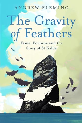 Book cover: rocky island, birds in flight, blue sky, and title text.