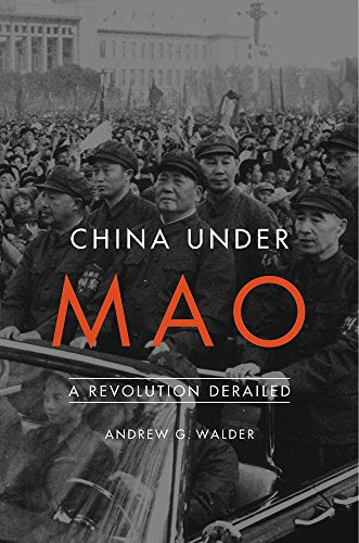 Book cover: “China Under Mao” with a crowd and portrait of Mao Zedong.