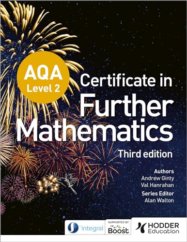 Book cover for AQA Level 2 Certificate in Further Mathematics, Third edition.