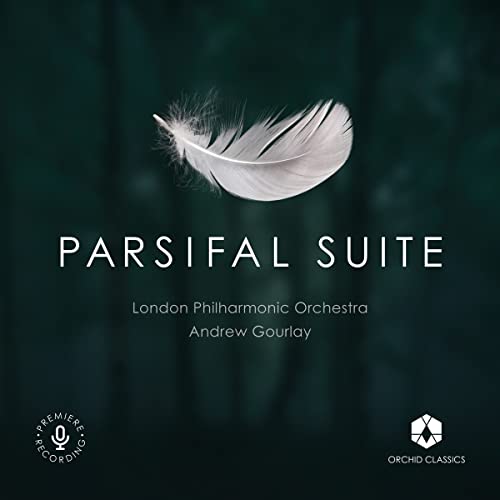 A white feather floats against a dark, moody background on this music album cover.