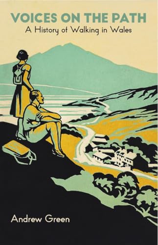 Book cover: people overlooking a Welsh landscape, titled “Voices on the Path”.