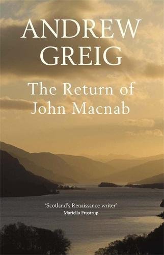 Book cover with title “The Return of John Macnab” and landscape scene.
