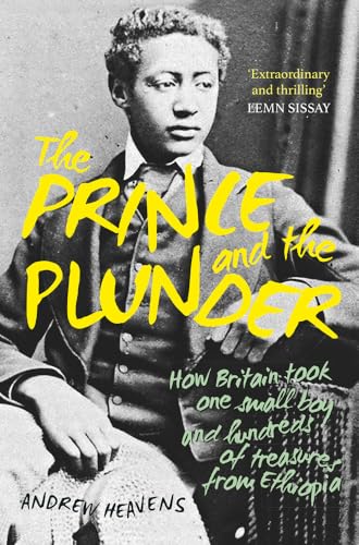 Vintage portrait of a young Ethiopian prince, book cover illustration.