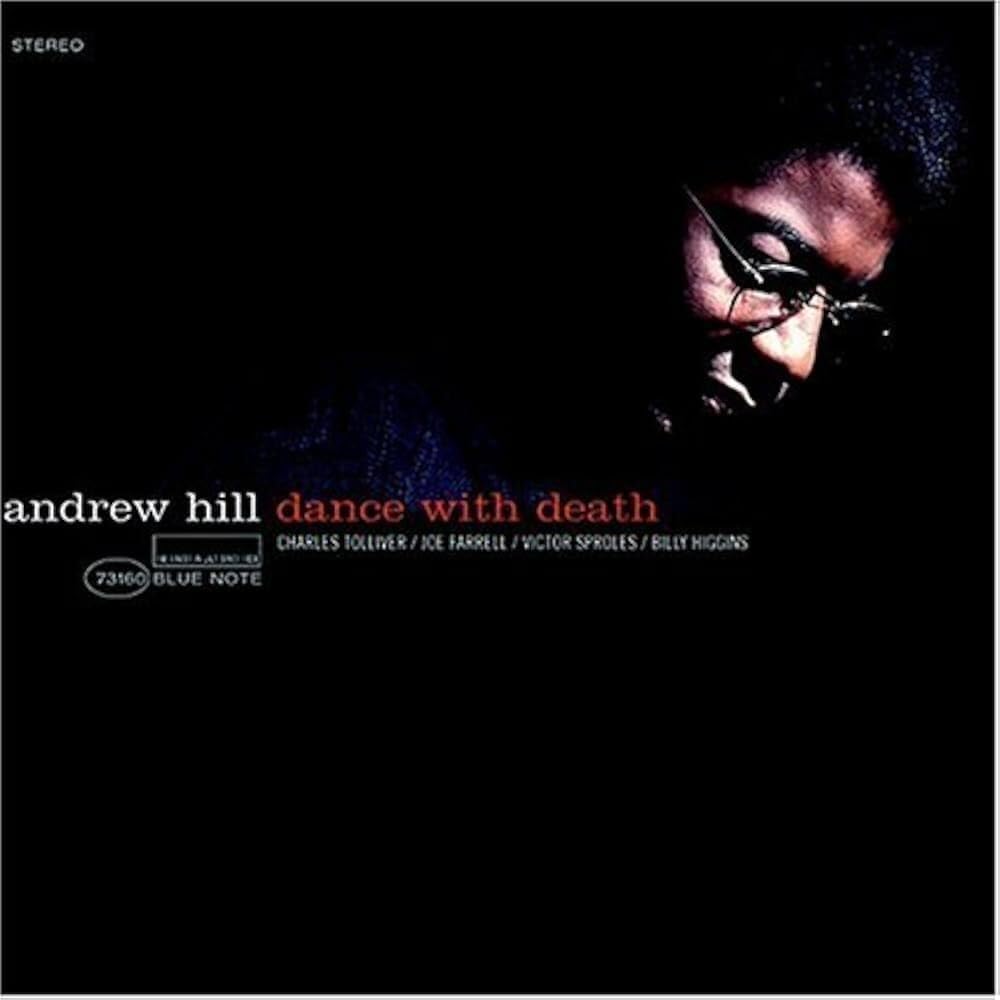 CD cover: Andrew Hill’s “Dance With Death” featuring a portrait in shadow.