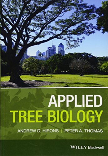 Book cover: "Applied Tree Biology" with a tree and city background.