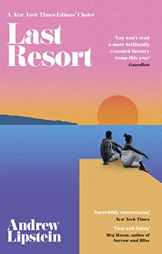 Book cover: "Last Resort" with a couple silhouetted against a sunset.