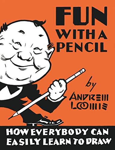 Book cover featuring a smiling cartoon man holding a pencil on an orange background.