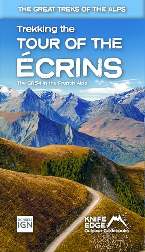 Book cover depicting a mountain trail winding through the French Alps.